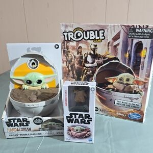 Star Wars Mandalorian Grogu Set with Bubble Machine Trouble Game & Figure Toys
